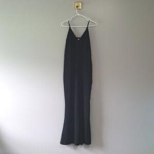 Abercrombie & Fitch Jumpsuit Flare Leg Women 4 Black Sleeveless Cami Office Work